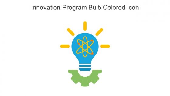 Innovation Program Bulb Colored Icon In Powerpoint Pptx Png And Editable Eps Format