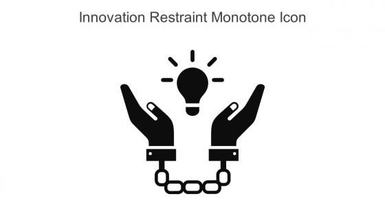 Innovation Restraint Monotone Icon In Powerpoint Pptx Png And Editable Eps Format
