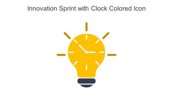 Innovation Sprint With Clock Colored Icon In Powerpoint Pptx Png And Editable Eps Format