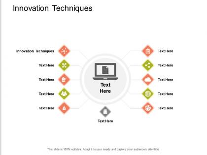 Innovation techniques ppt powerpoint presentation professional background image cpb