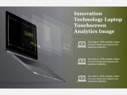 Innovation technology laptop touchscreen analytics image