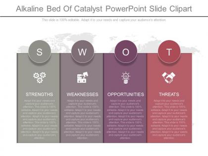 Innovative alkaline bed of catalyst powerpoint slide clipart