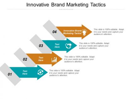 Innovative brand marketing tactics ppt powerpoint presentation icon slide cpb