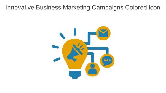 Innovative Business Marketing Campaigns Colored Icon In Powerpoint Pptx Png And Editable Eps Format