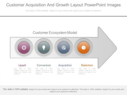 Innovative customer acquisition and growth layout powerpoint images