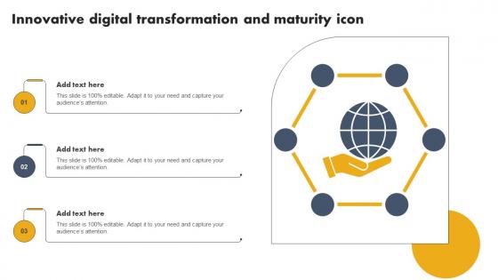 Innovative Digital Transformation And Maturity Icon