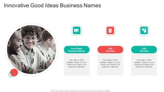 Innovative Good Ideas Business Names In Powerpoint And Google Slides Cpb