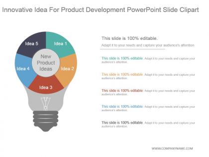 Innovative idea for product development powerpoint slide clipart