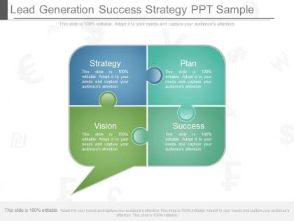 Innovative lead generation success strategy ppt sample