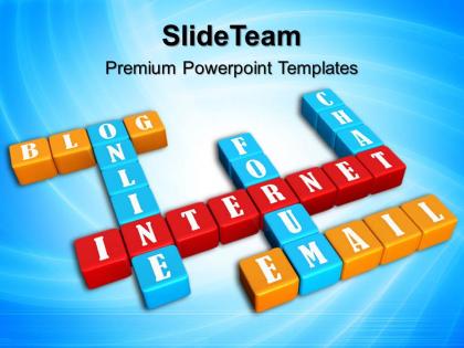 Innovative marketing concepts templates crossword internet leadership ppt slide powerpoint