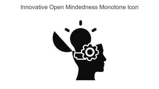 Innovative Open Mindedness Monotone Icon In Powerpoint Pptx Png And Editable Eps Format