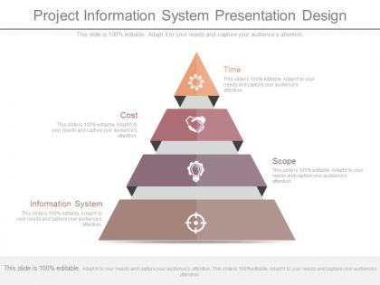 Innovative project information system presentation design