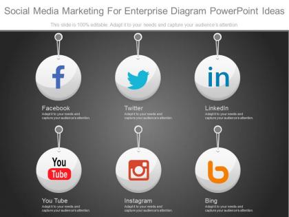 Innovative social media marketing for enterprise diagram powerpoint ideas