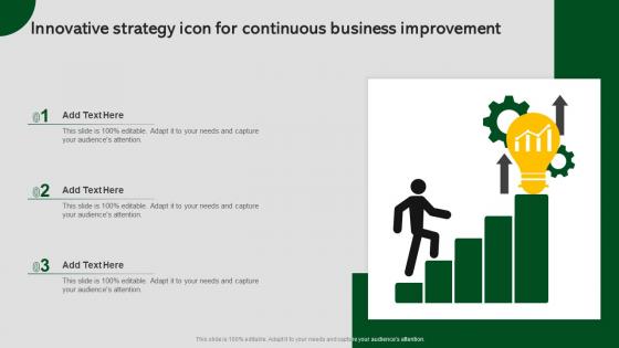 Innovative Strategy Icon For Continuous Business Improvement