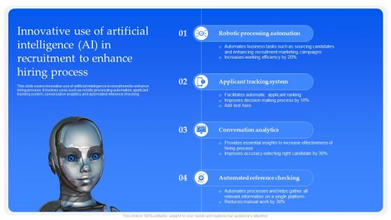 Innovative Use Of Artificial Intelligence AI In Recruitment To Enhance Hiring Process
