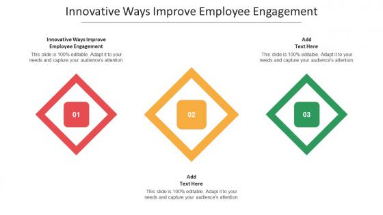 Innovative Ways Improve Employee Engagement Ppt Powerpoint Themes Cpb