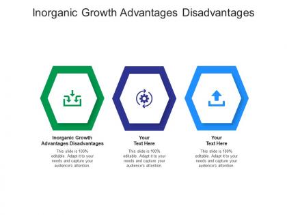 Inorganic growth advantages disadvantages ppt powerpoint presentation model graphics template cpb