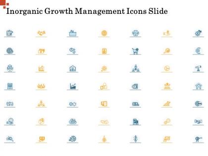 Inorganic growth management icons slide ppt icons