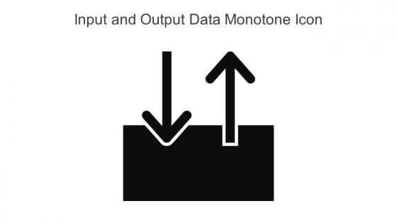Input And Output Data Monotone Icon In Powerpoint Pptx Png And Editable Eps Format