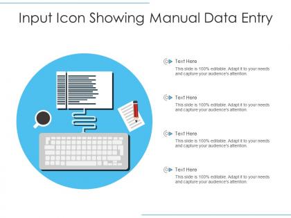 Input icon showing manual data entry