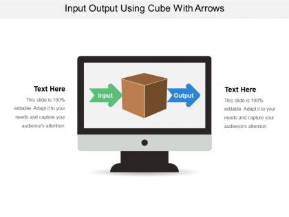 Input output using cube with arrows