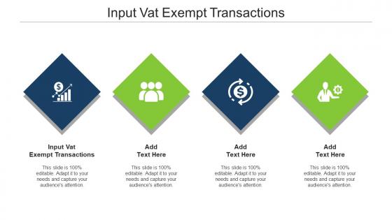 Input Vat Exempt Transactions Ppt Powerpoint Presentation Layouts Vector Cpb