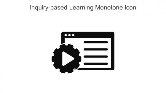 Inquiry Based Learning Monotone Icon In Powerpoint Pptx Png And Editable Eps Format