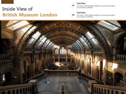 Inside view of british museum london