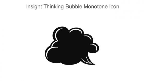 Insight Thinking Bubble Monotone Icon In Powerpoint Pptx Png And Editable Eps Format