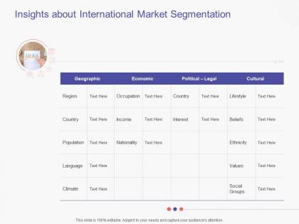 Insights about international market segmentation business handbook ppt powerpoint presentation