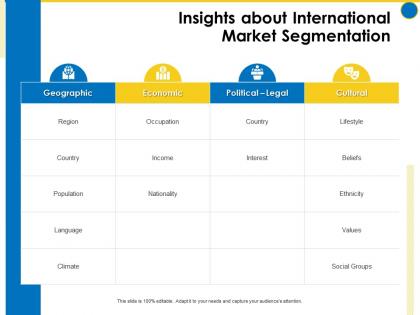 Insights about international market segmentation income business manual ppt download