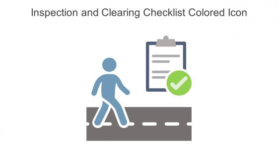 Inspection And Clearing Checklist Colored Icon In Powerpoint Pptx Png And Editable Eps Format
