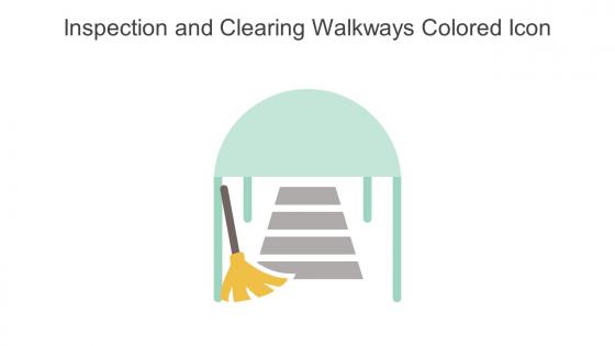 Inspection And Clearing Walkways Colored Icon In Powerpoint Pptx Png And Editable Eps Format