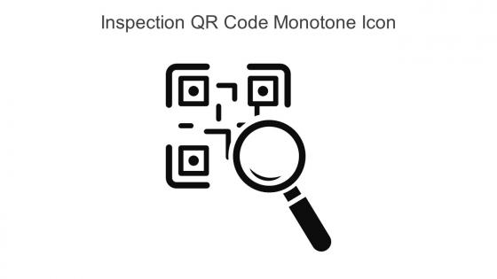 Inspection QR Code Monotone Icon In Powerpoint Pptx Png And Editable Eps Format