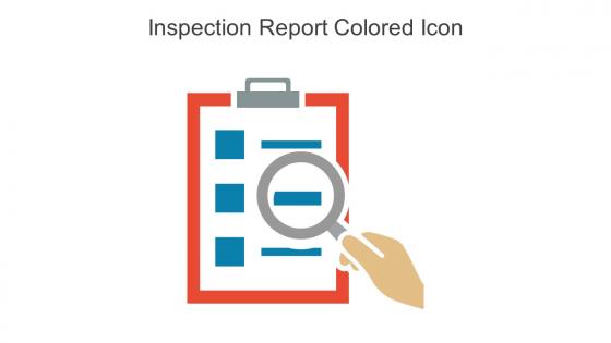 Inspection Report Colored Icon In Powerpoint Pptx Png And Editable Eps Format