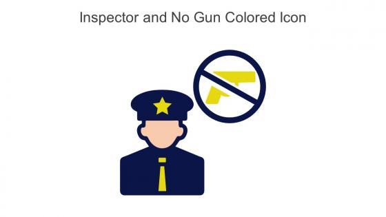 Inspector And No Gun Colored Icon In Powerpoint Pptx Png And Editable Eps Format