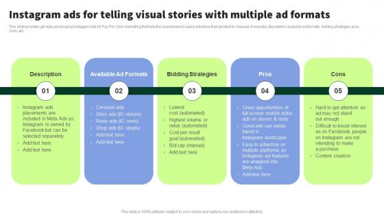 Instagram Ads For Telling Visual Stories Streamlined PPC Marketing Techniques MKT SS V