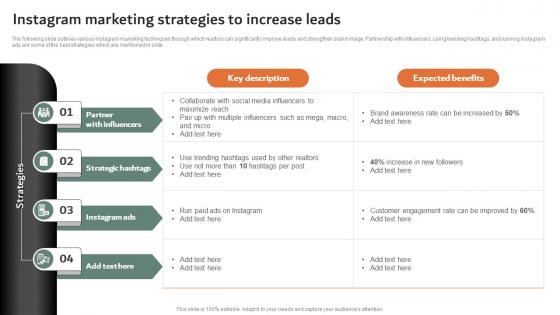 Instagram Marketing Strategies To Increase Leads Online And Offline Marketing Strategies MKT SS V