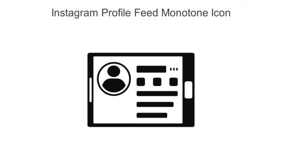 Instagram Profile Feed Monotone Icon In Powerpoint Pptx Png And Editable Eps Format