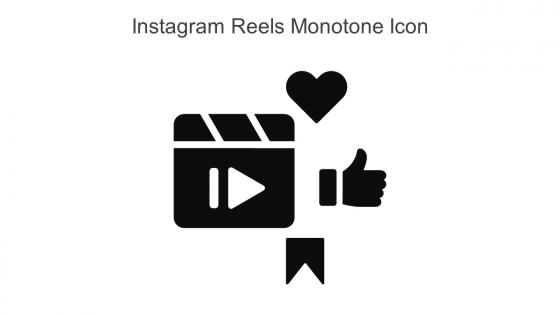 Instagram Reels Monotone Icon In Powerpoint Pptx Png And Editable Eps Format
