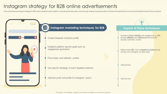 Instagram Strategy For B2B Online Advertisements B2B Online Marketing Strategies