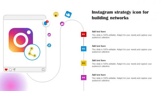 Instagram Strategy Icon For Building Networks