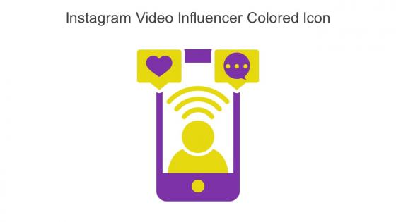 Instagram Video Influencer Colored Icon In Powerpoint Pptx Png And Editable Eps Format