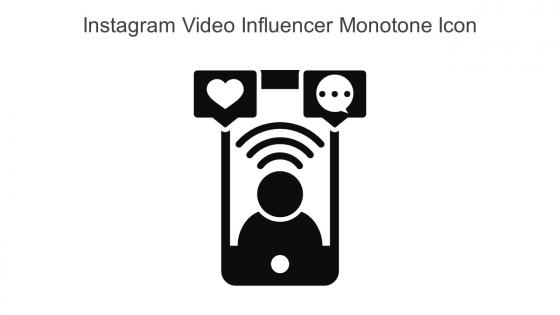 Instagram Video Influencer Monotone Icon In Powerpoint Pptx Png And Editable Eps Format
