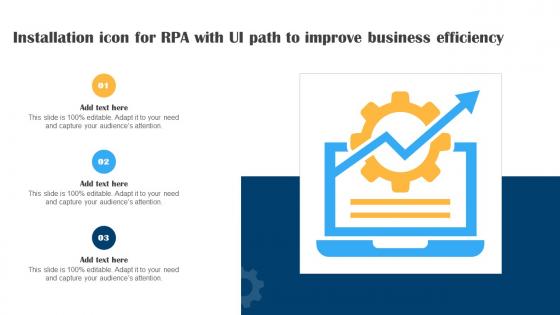 Installation Icon For RPA With UI Path To Improve Business Efficiency