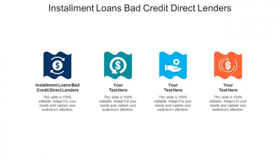 Installment loans bad credit direct lenders ppt powerpoint presentation file cpb