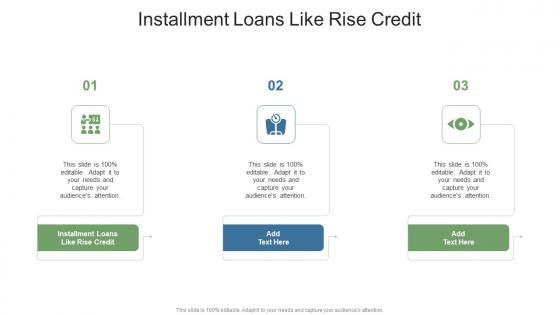 Installment Loans Like Rise Credit In Powerpoint And Google Slides Cpb