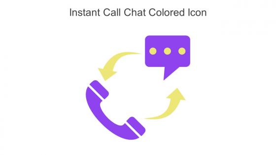 Instant Call Chat Colored Icon In Powerpoint Pptx Png And Editable Eps Format