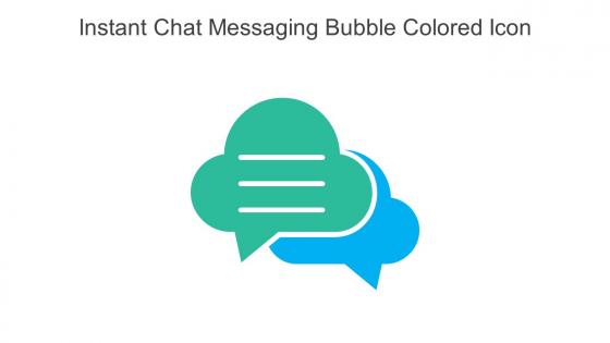 Instant Chat Messaging Bubble Colored Icon In Powerpoint Pptx Png And Editable Eps Format
