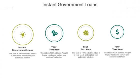 Instant government loans ppt powerpoint presentation ideas influencers cpb